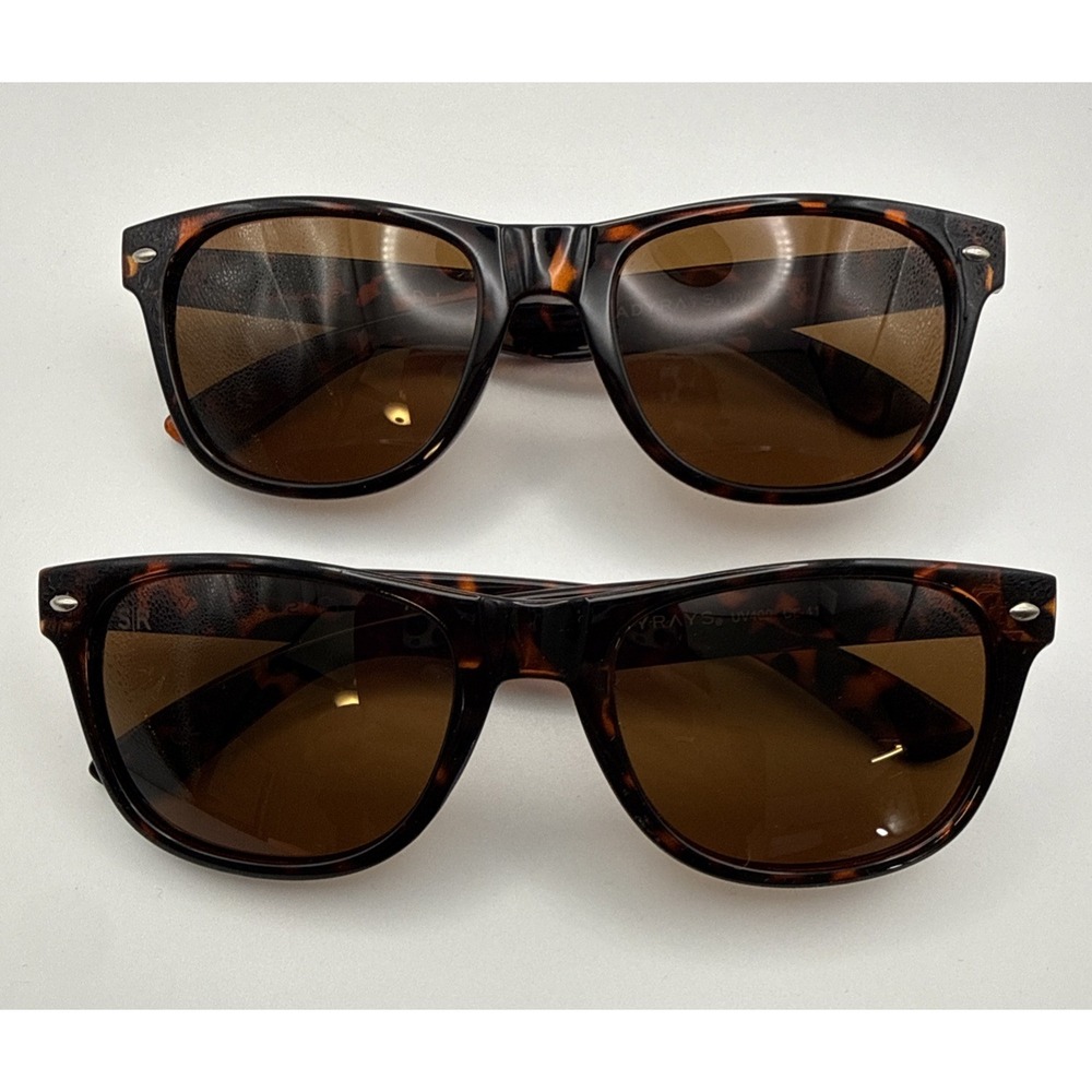 Shady Rays Classic CL-41 Tortoise Sunglasses Brown Polarized Lens- Set of 2 Pair